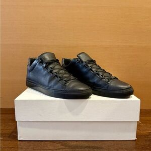 Balenciaga Arena Leather Sneakers, Size 43
